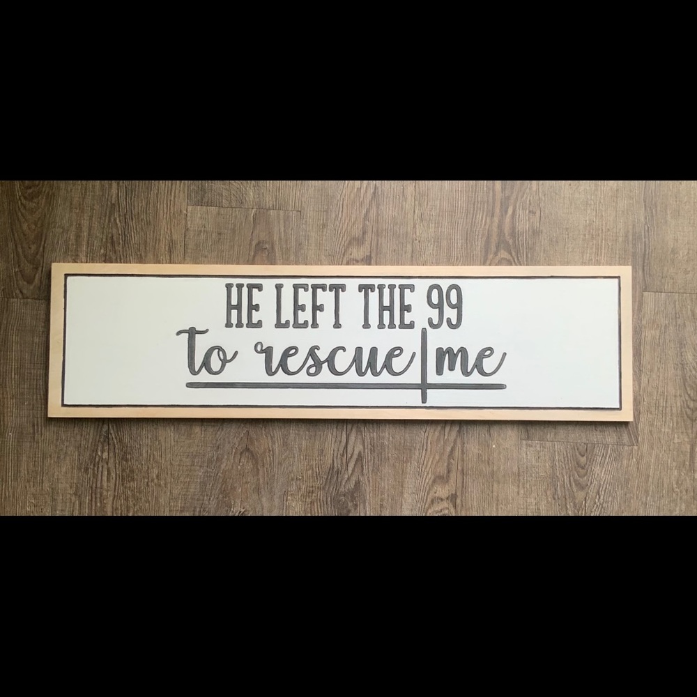 Handmade wood sign